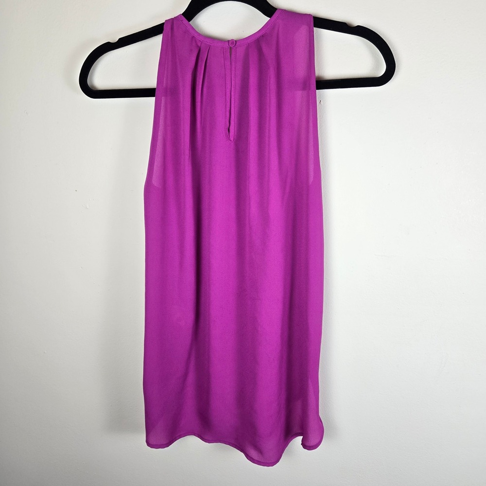 Carolina Belle Montreal Women's Sleeveless Blouse Fuchsia Small Workwear Office - Picture 6 of 9